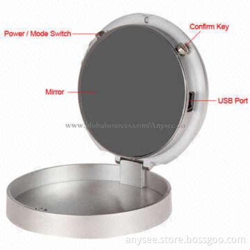 Table Clock Spy Camera/DVR with Motion Detection and Temperature Display